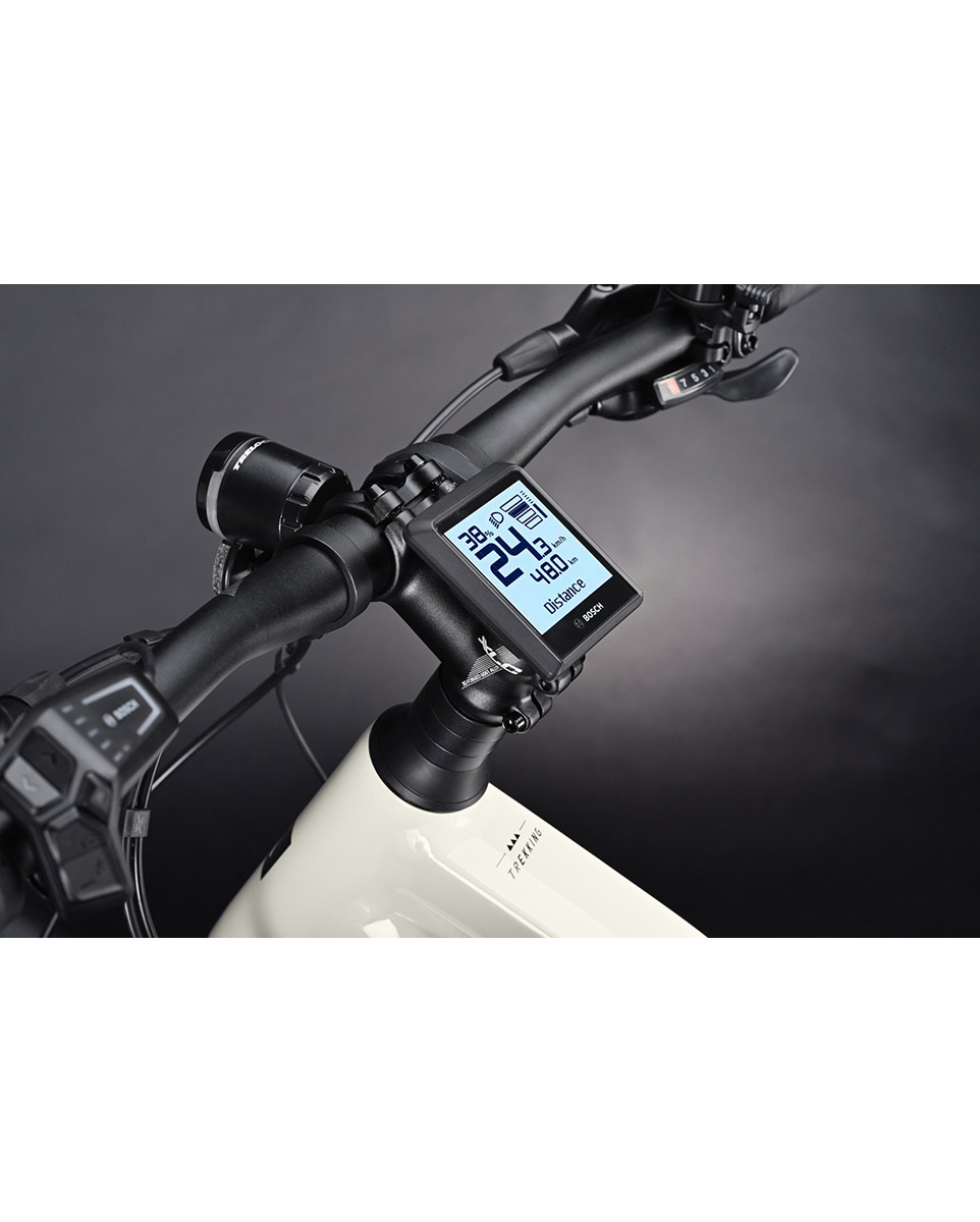 Vélo électrique trekking Femme TREKKING 3 MID Gris/Blanc