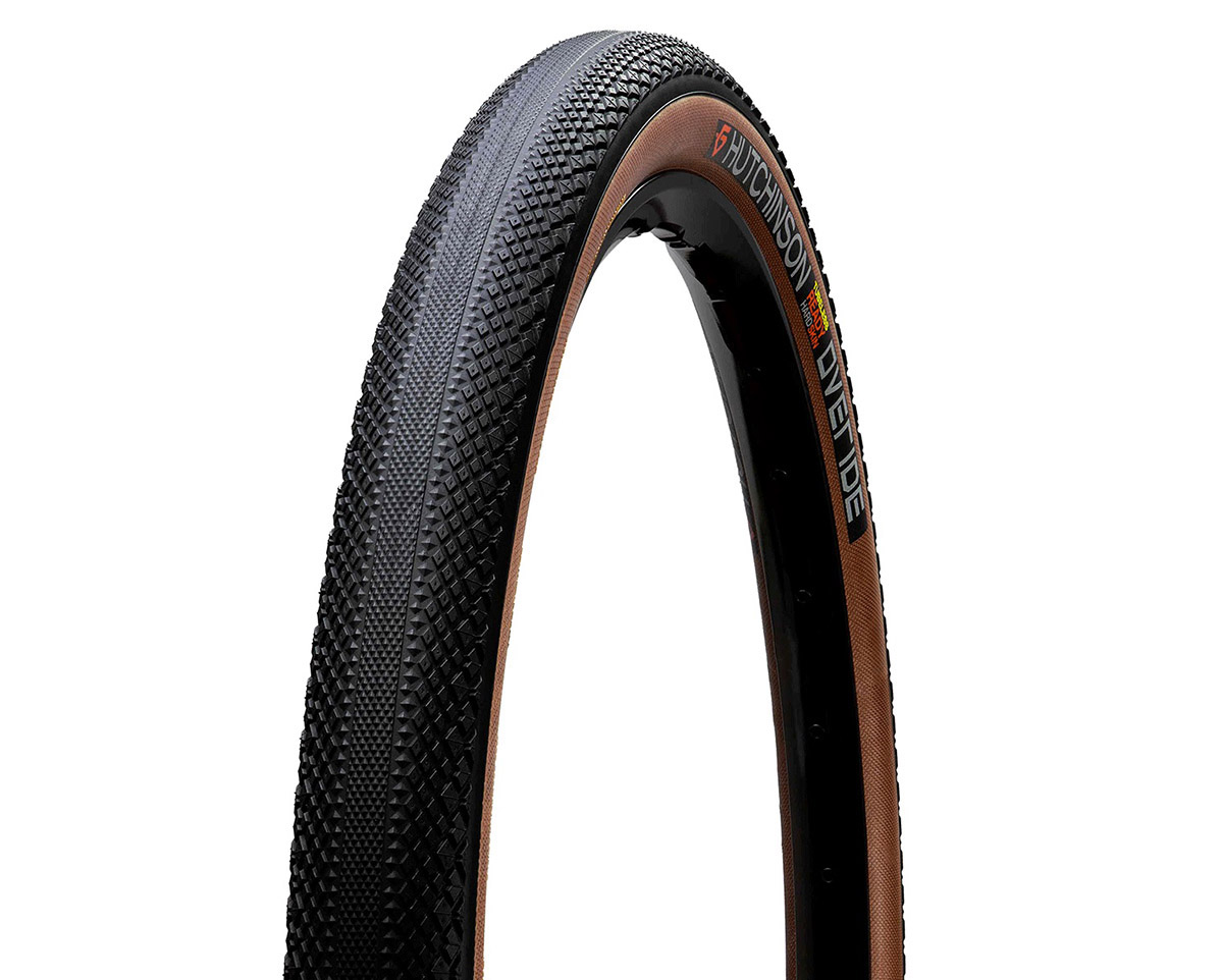 Pneu de gravel OVERIDE 700x45c TUBELESS READY HARDSKIN FOLDING Noir/Beige