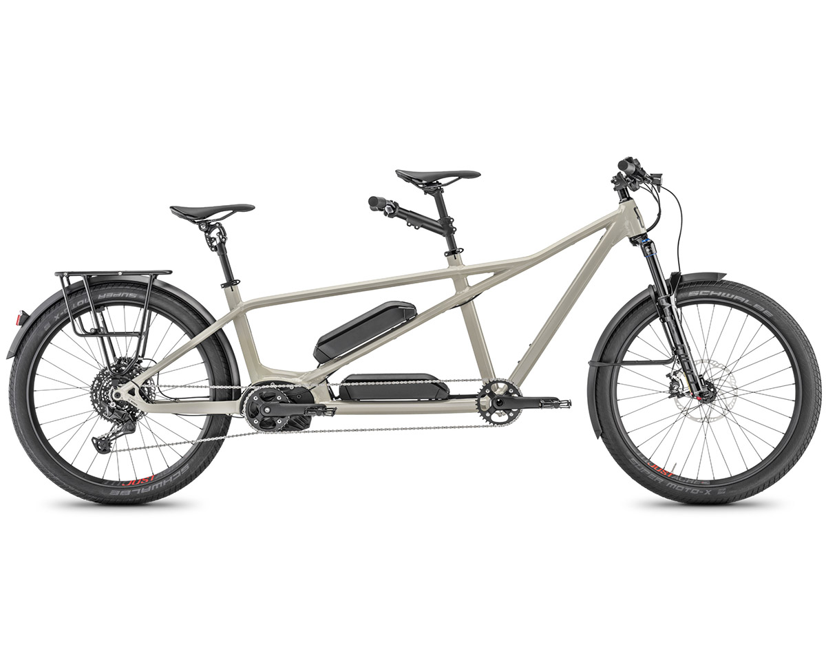 Tandem VTC électrique Unisexe SAMEDI 27 X2 TRK Gris Pierre